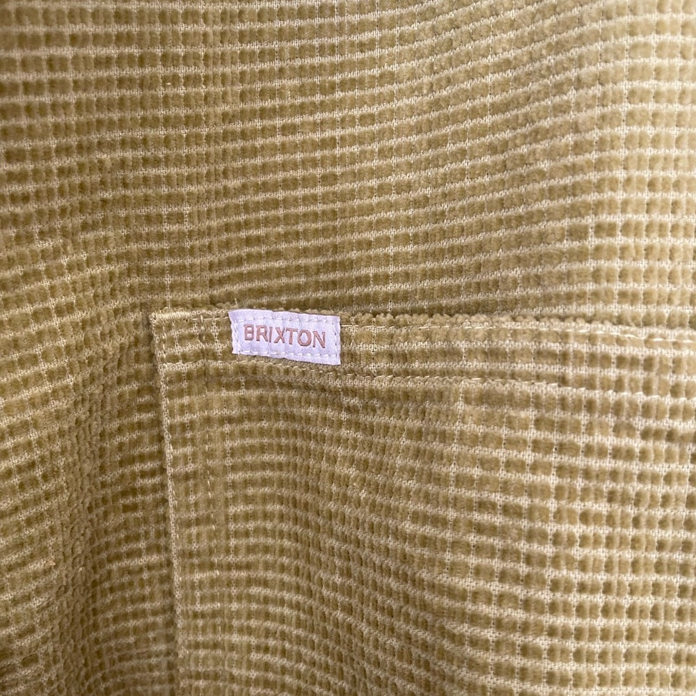Brixton Olive Green Corduroy Shirt - Picture 7 of 11